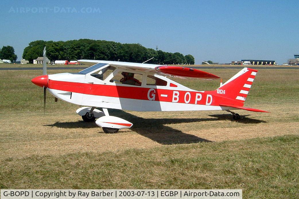 G-BOPD, 1974 Bede BD-4 C/N 632, Bede BD-4 [632] Kemble~G 13/07/2003