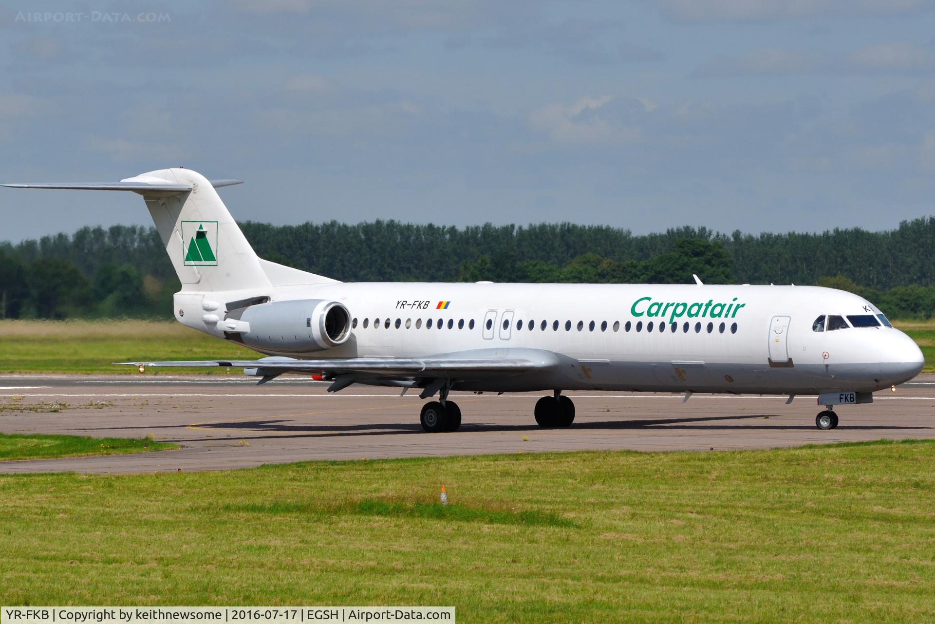 YR-FKB, 1991 Fokker 100 (F-28-0100) C/N 11369, Leaving for Graz !