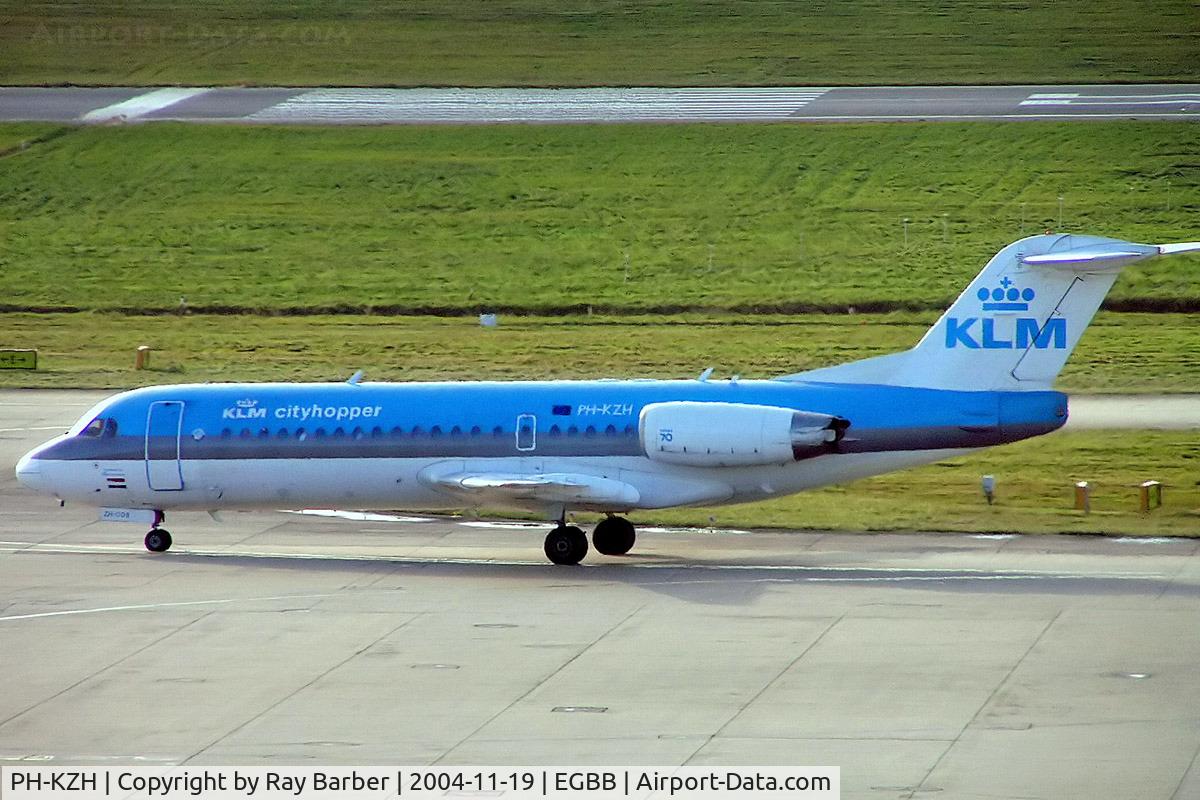 PH-KZH, 1997 Fokker 70 (F-28-0070) C/N 11583, Fokker F-70 [11583] (KLM cityhopper) Birmingham Int'l~G 19/11/2004