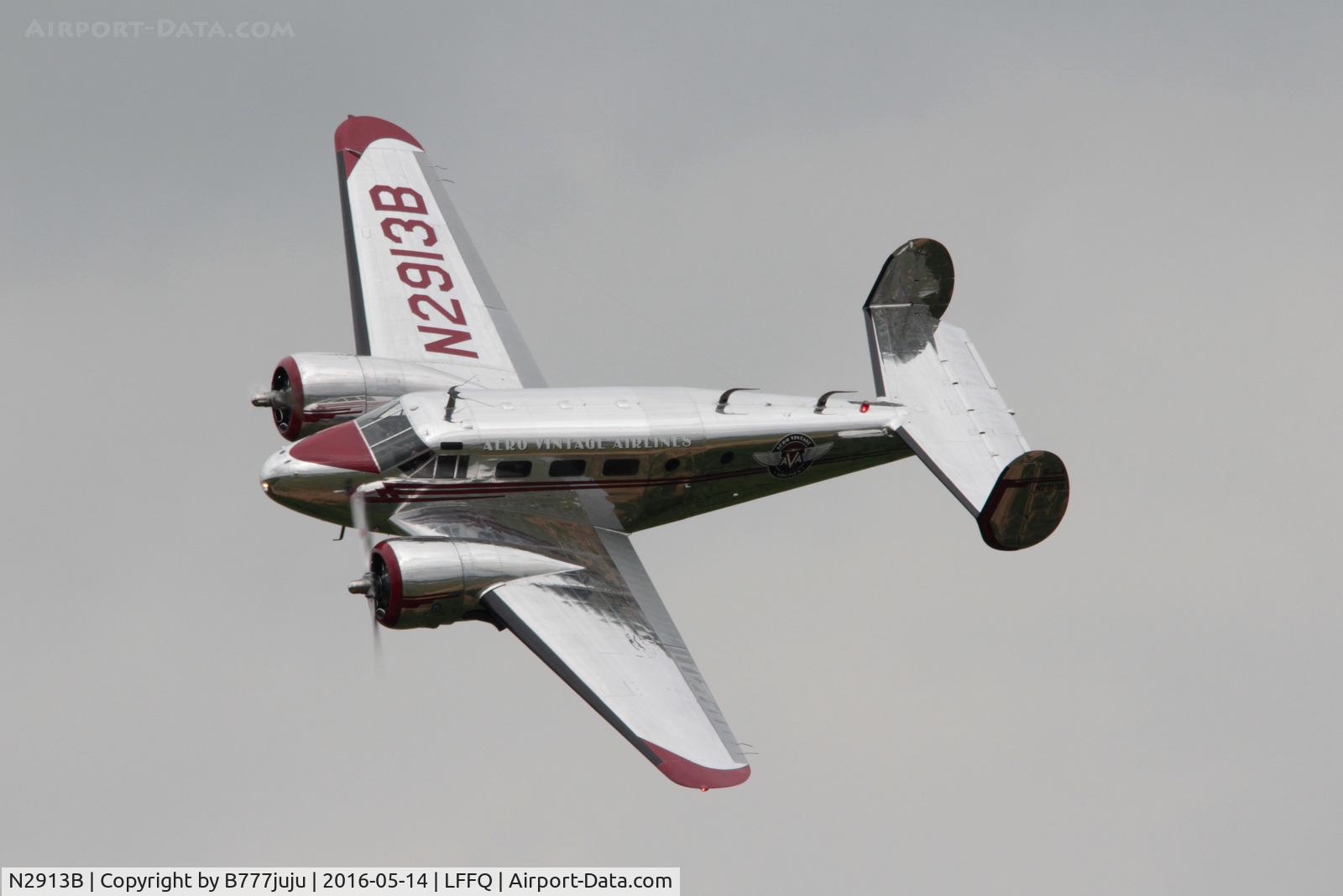 N2913B, 1953 Beech D18S C/N A-963, new in France