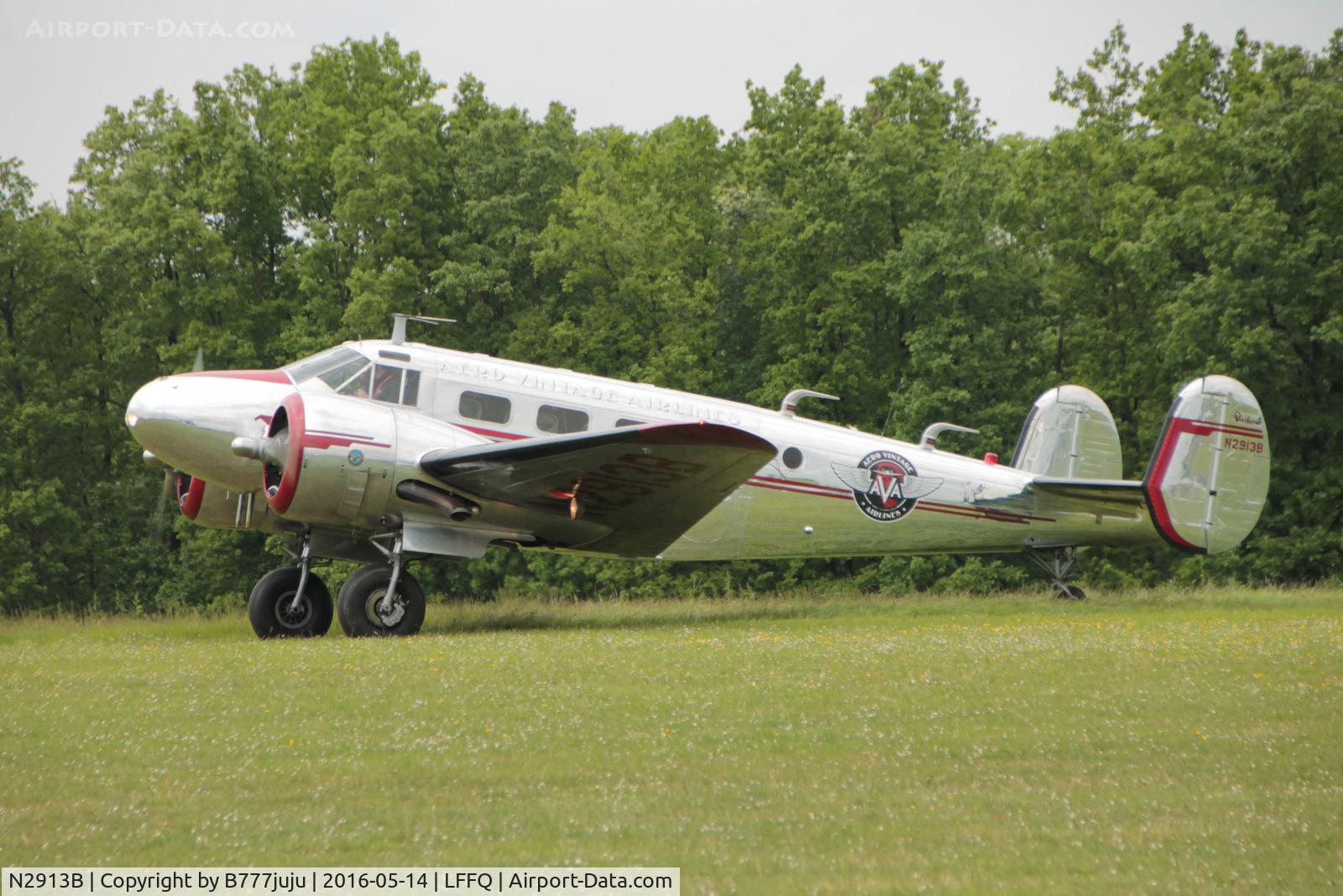 N2913B, 1953 Beech D18S C/N A-963, new in French