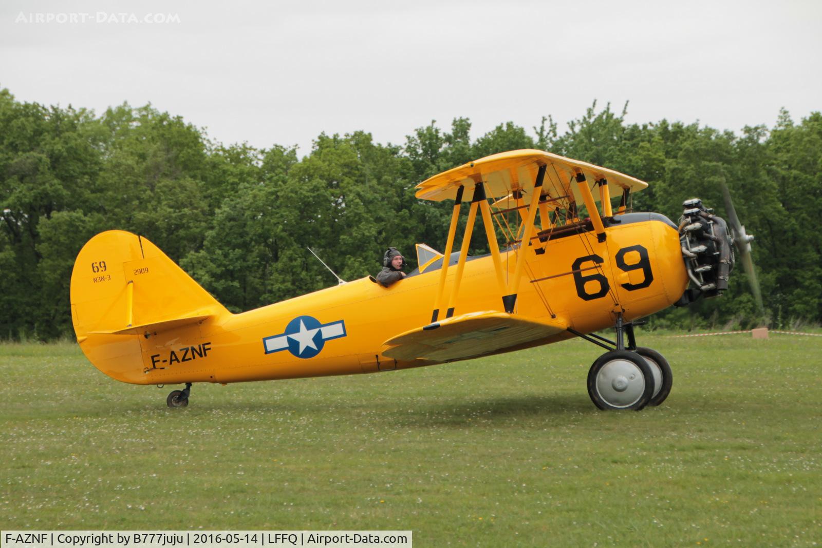 F-AZNF, Naval Aircraft Factory N3N-3 C/N 2909, with new peint