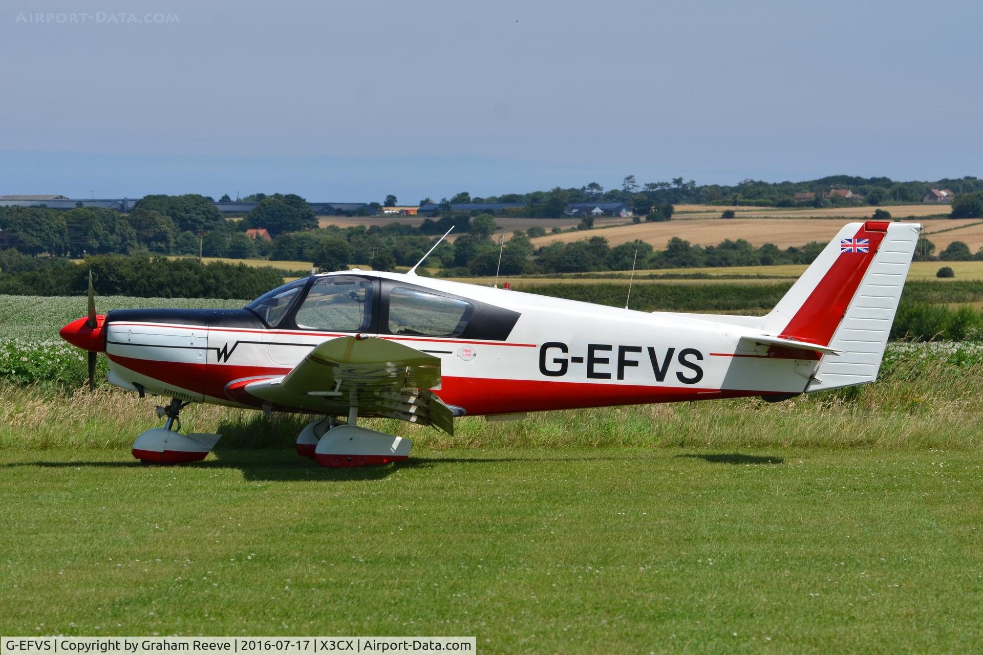 G-EFVS, 1971 Wassmer WA-52 Europa C/N 22, Parked at Northrepps.