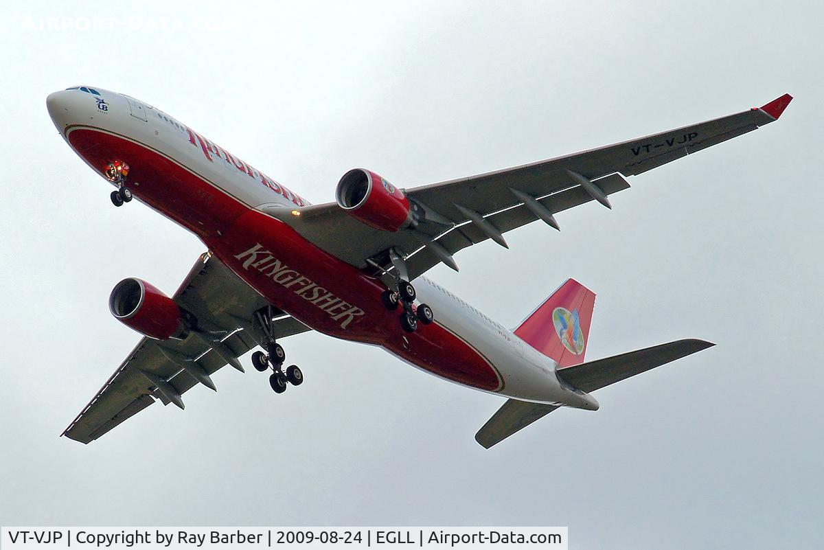 VT-VJP, 2008 Airbus A330-223 C/N 946, Airbus A330-223 [946] (Kingfisher Airlines) Home~G 24/08/2009. On approach 27R