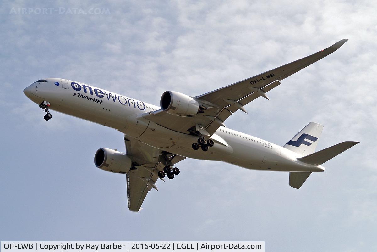 OH-LWB, 2015 Airbus A350-941 C/N 019, Airbus A350-941 [019] (Finnair) Home~G 22/05/2016. On approach 27R.