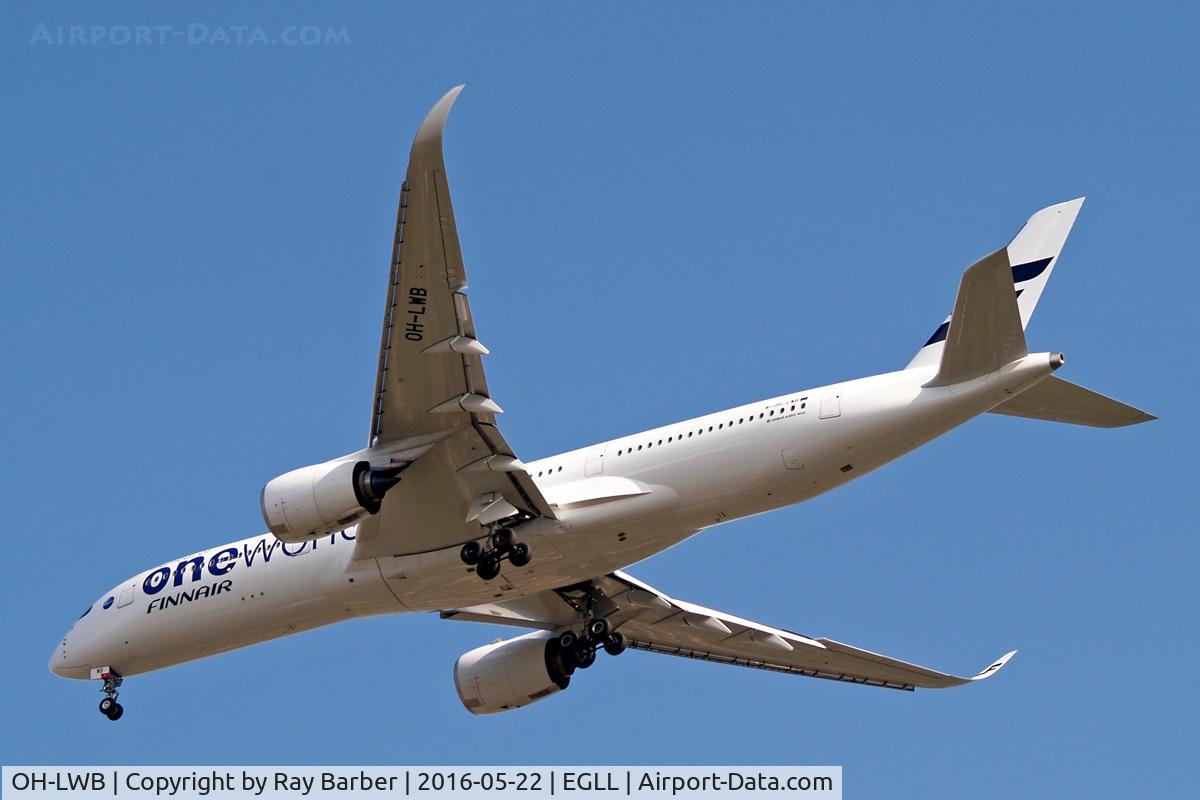 OH-LWB, 2015 Airbus A350-941 C/N 019, Airbus A350-941 [019] (Finnair) Home~G 22/05/2016. On approach 27R.