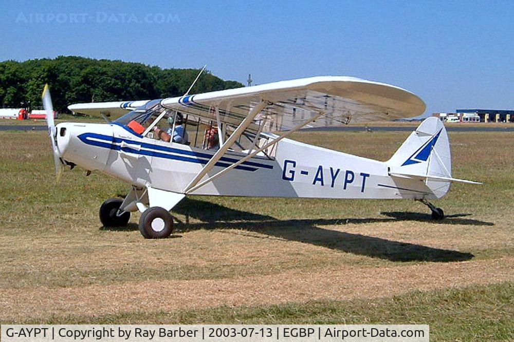G-AYPT, 1951 Piper L-18C Super Cub C/N 18-1533, Piper PA-18-95 Super Cub [18-1533] Kemble~G 13/07/2003