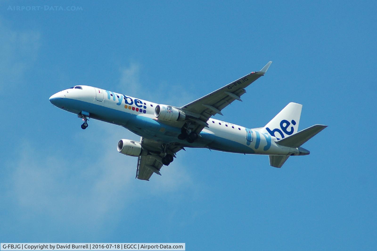 G-FBJG, 2012 Embraer 175STD (ERJ-170-200) C/N 17000344, Flybe G-FBJG on approach to Manchester Airport.