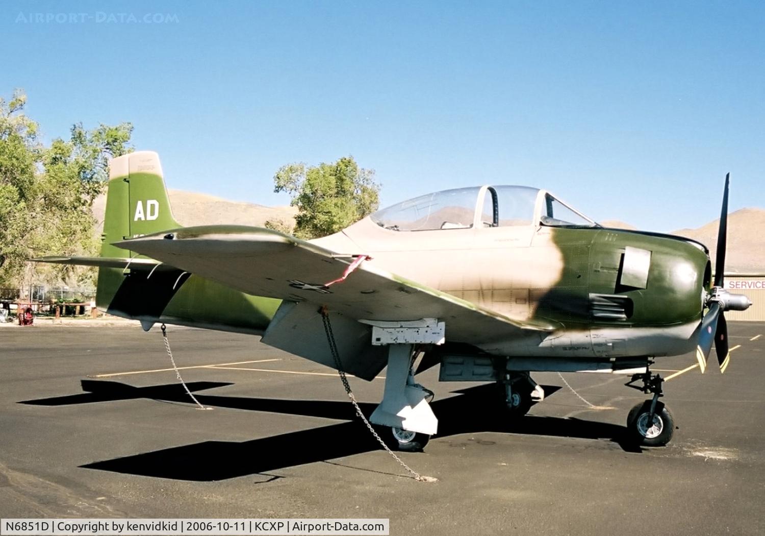 N6851D, 1950 North American T-28A Trojan C/N 49-1676, Carson City