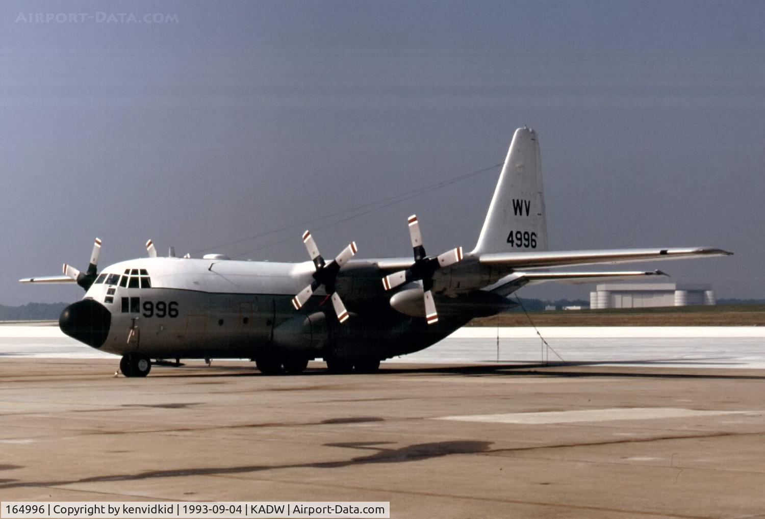 164996, Lockheed C-130T Hercules C/N 382-5301, US Navy
Andrews AFB visiting aircraft ramp.