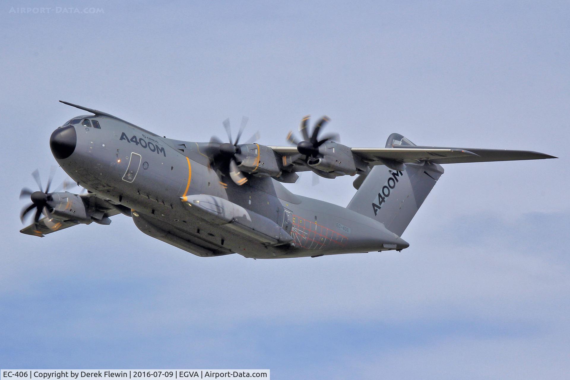 EC-406, 2011 Airbus A400M-180 Atlas C/N 006, A400M Atlas, Airbus Military, Seville based, previously F-WWMZ, call sign EC-406, seen displaying at RIAT2016.