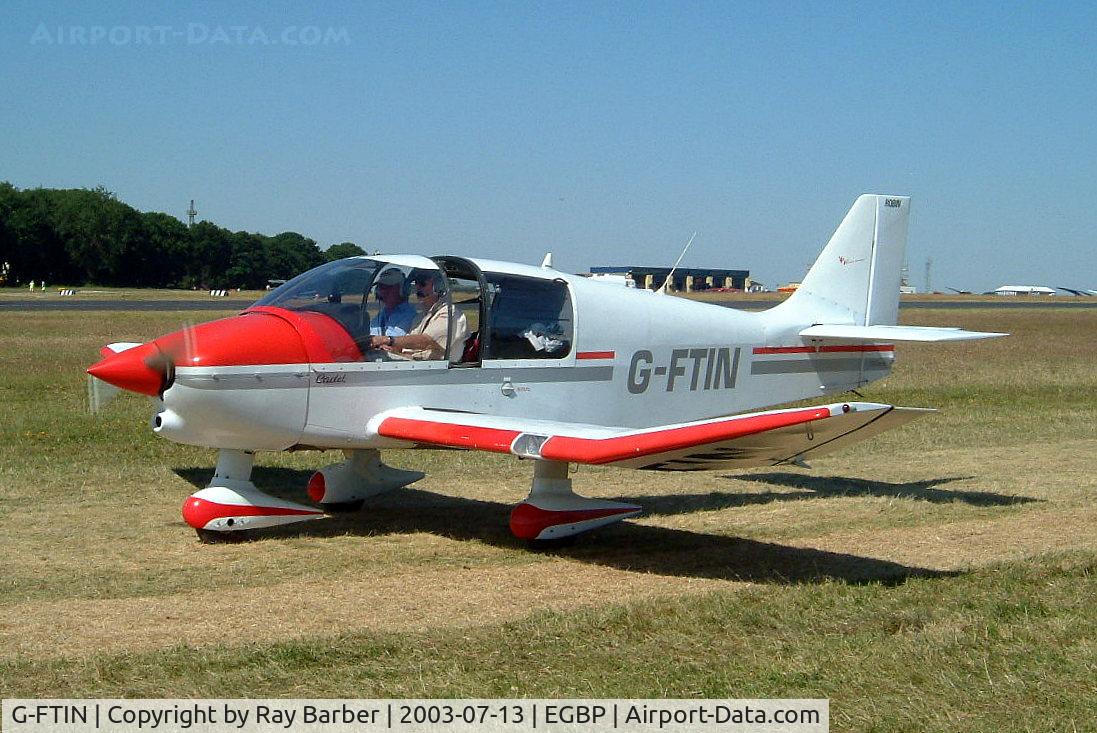 G-FTIN, 1988 Robin DR-400-100 Cadet C/N 1830, Robin DR.400/100 Cadet [1830] Kemble~G 13/07/2003