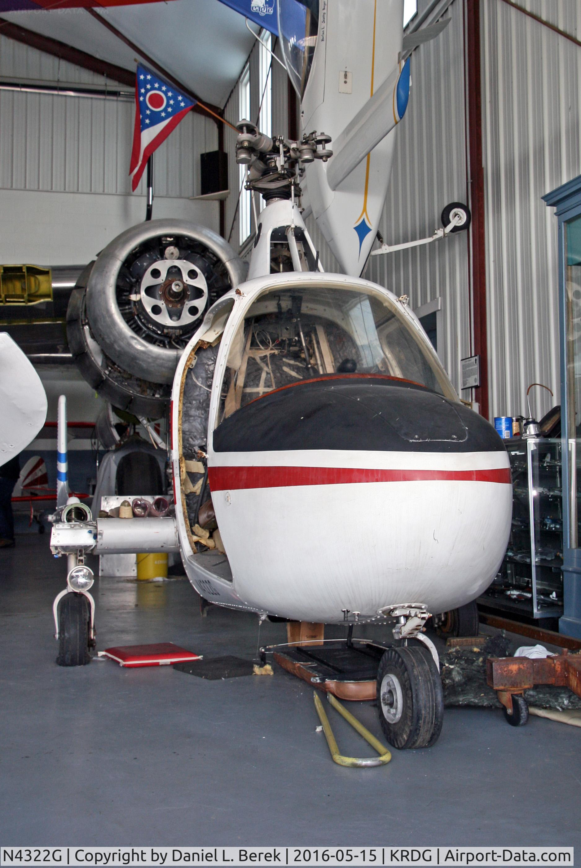 N4322G, 1971 McCulloch J-2 C/N 032, This very cool little gyrocopter is now at home at the Mid Atlantic Air Museum.