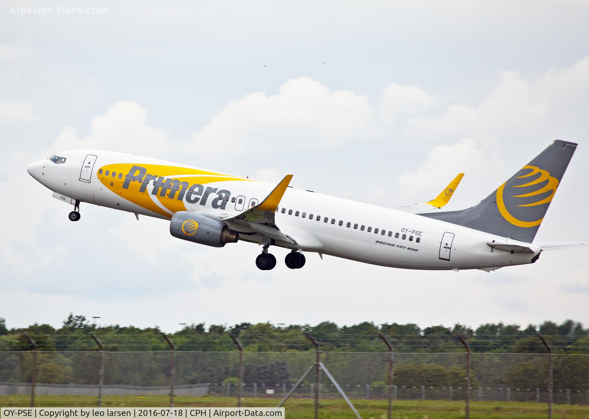 OY-PSE, 2000 Boeing 737-809 C/N 30664, Copenhagen 18.7.16