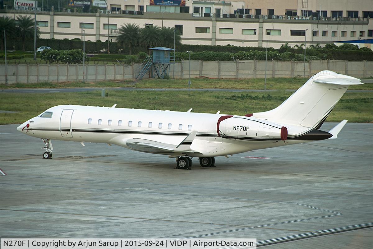 N270F, 2010 Bombardier BD-700-1A10 Global 5000 C/N 9398, On the apron at IGIA T-3.