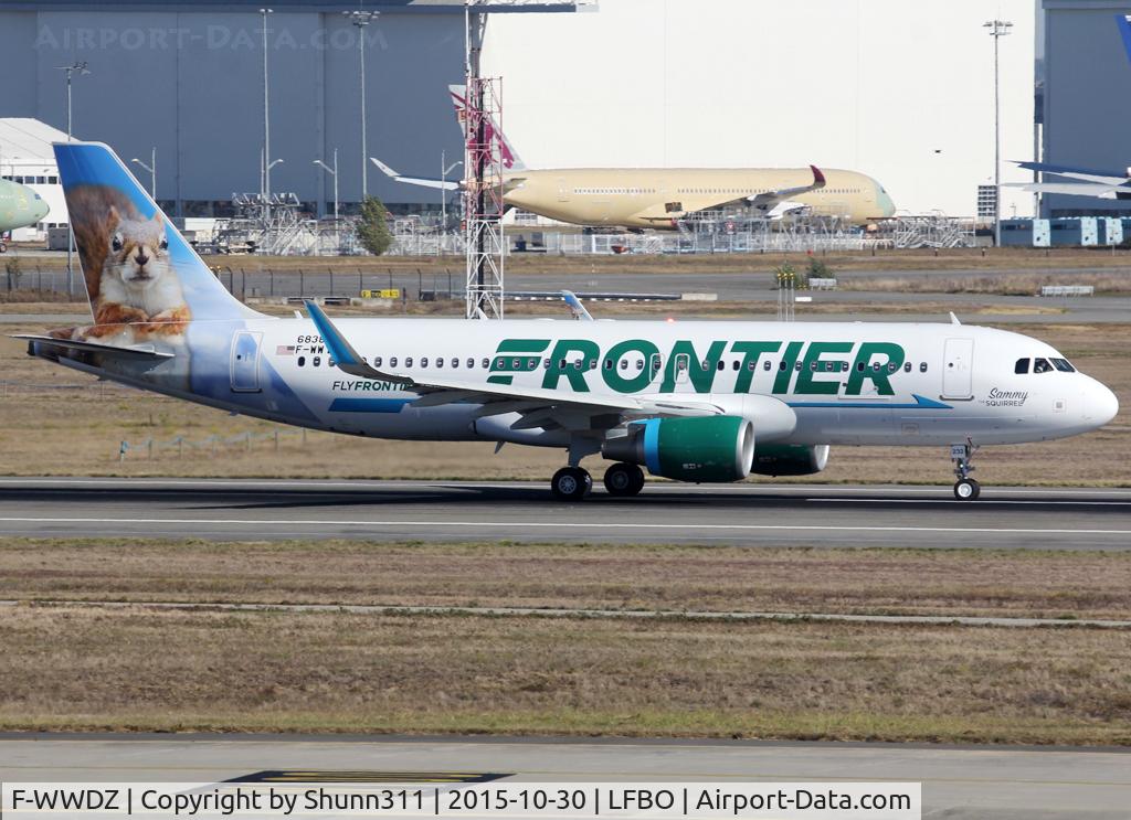 F-WWDZ, 2015 Airbus A320-214 C/N 6838, C/n 6838 - To be N232FR 'Sammy the Squirrel'