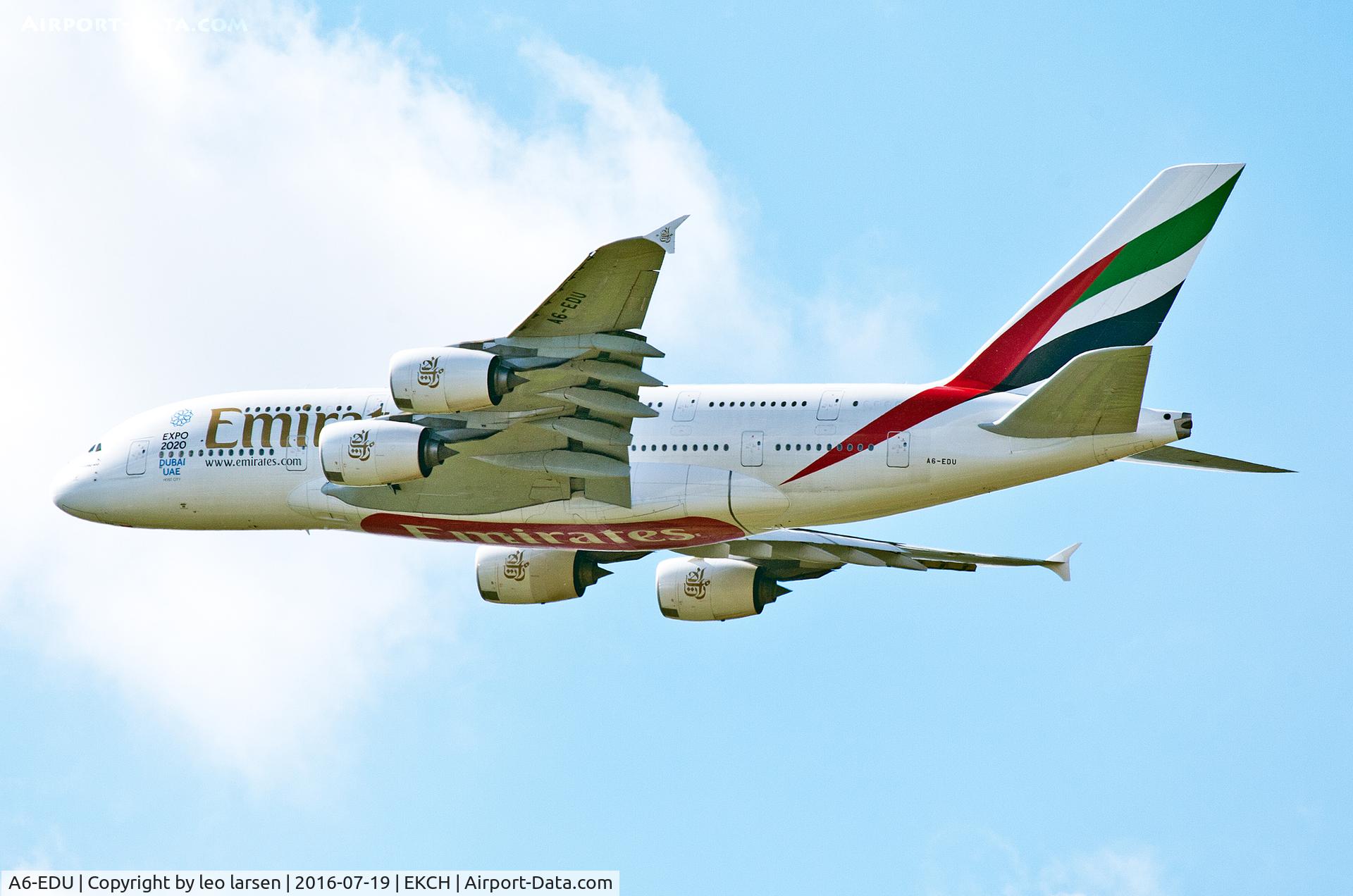 A6-EDU, 2011 Airbus A380-861 C/N 098, Copenhagen 19.7.16