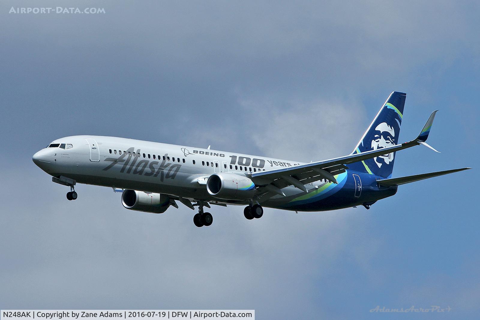 N248AK, 2016 Boeing 737-990/ER C/N 62469, Boeing -100 Years Strong livery