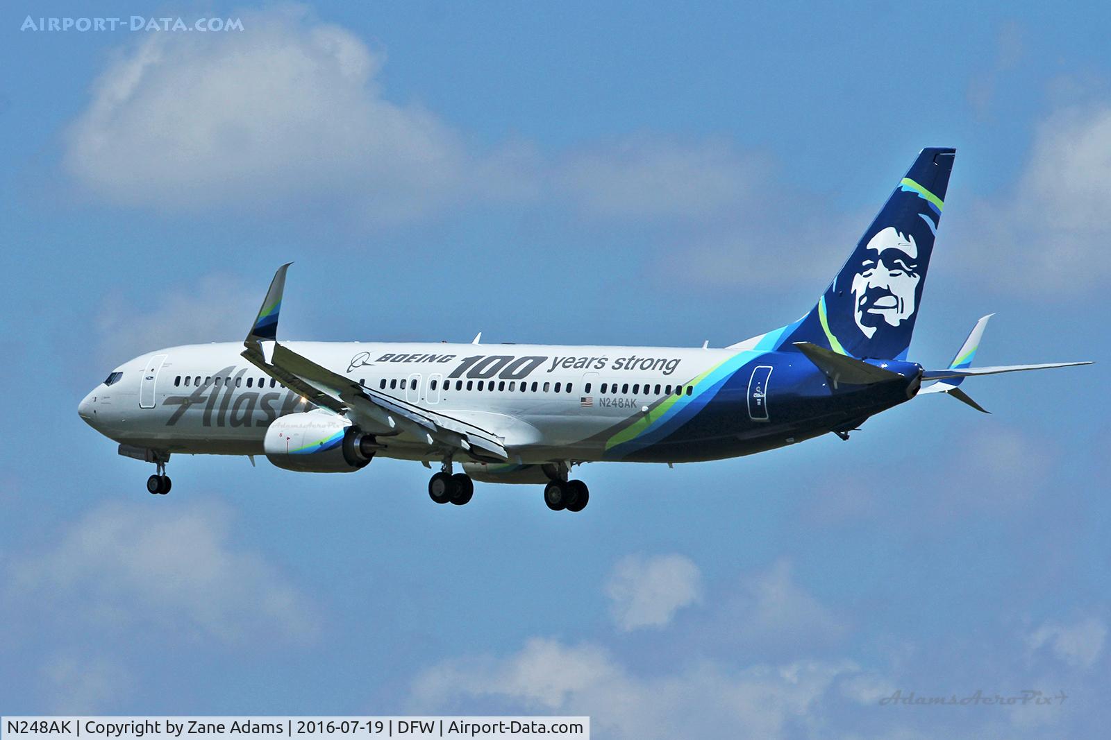 N248AK, 2016 Boeing 737-990/ER C/N 62469, Boeing -100 Years Strong livery