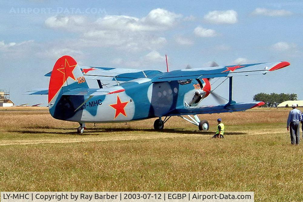 LY-MHC, Antonov An-2R C/N 1G215-33, Antonov An-2R [1G215-33] Kemble~G 12/07/2003