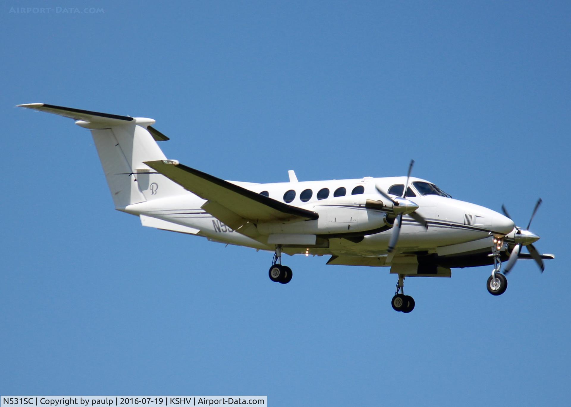 N531SC, 2007 Hawker Beechcraft B200GT King Air C/N BY-20, At Shreveport Regional.