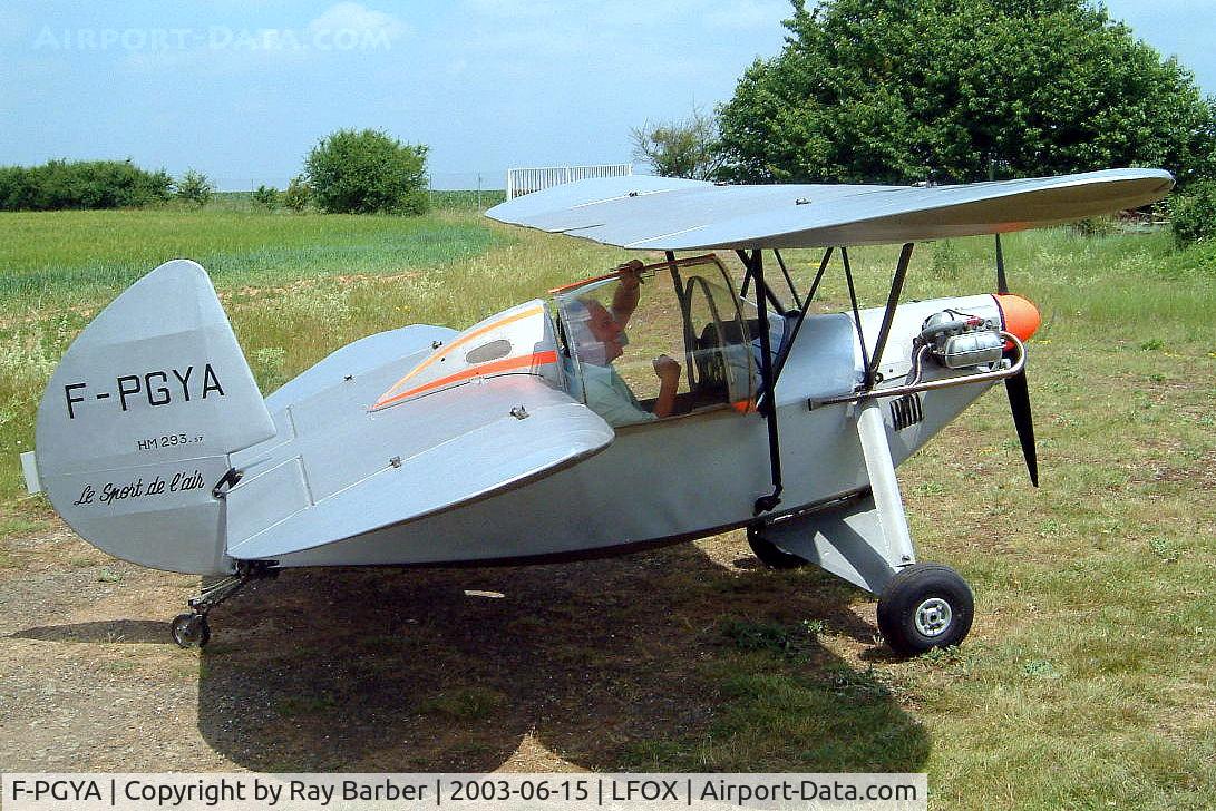 F-PGYA, Mignet HM.293 Pou-du-Ciel Pou-du-Ciel C/N 37, Mignet HM.293M Pou du Ciel [JH.3/37] Etampes/Mondesir~F 15/06/2003