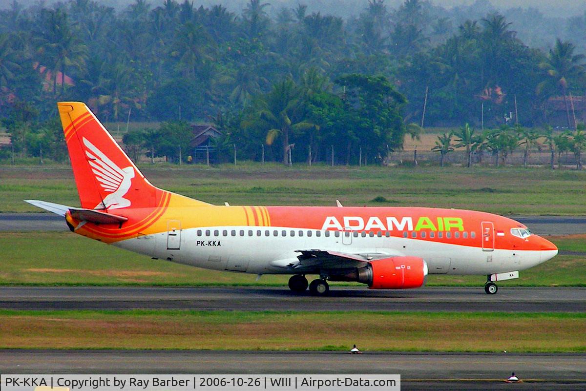 PK-KKA, Boeing 737-56N C/N 28565, Boeing 737-56N [28565] (Adam Air) Jakarta-Soekarno Hatta Int~PK 26/10/2006