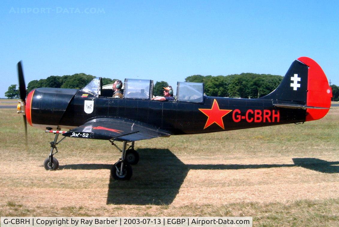 G-CBRH, 1984 Yakovlev Yak-52 C/N 844815, Yakovlev Yak-52 [844815] Kemble~UK 13/07/2003
