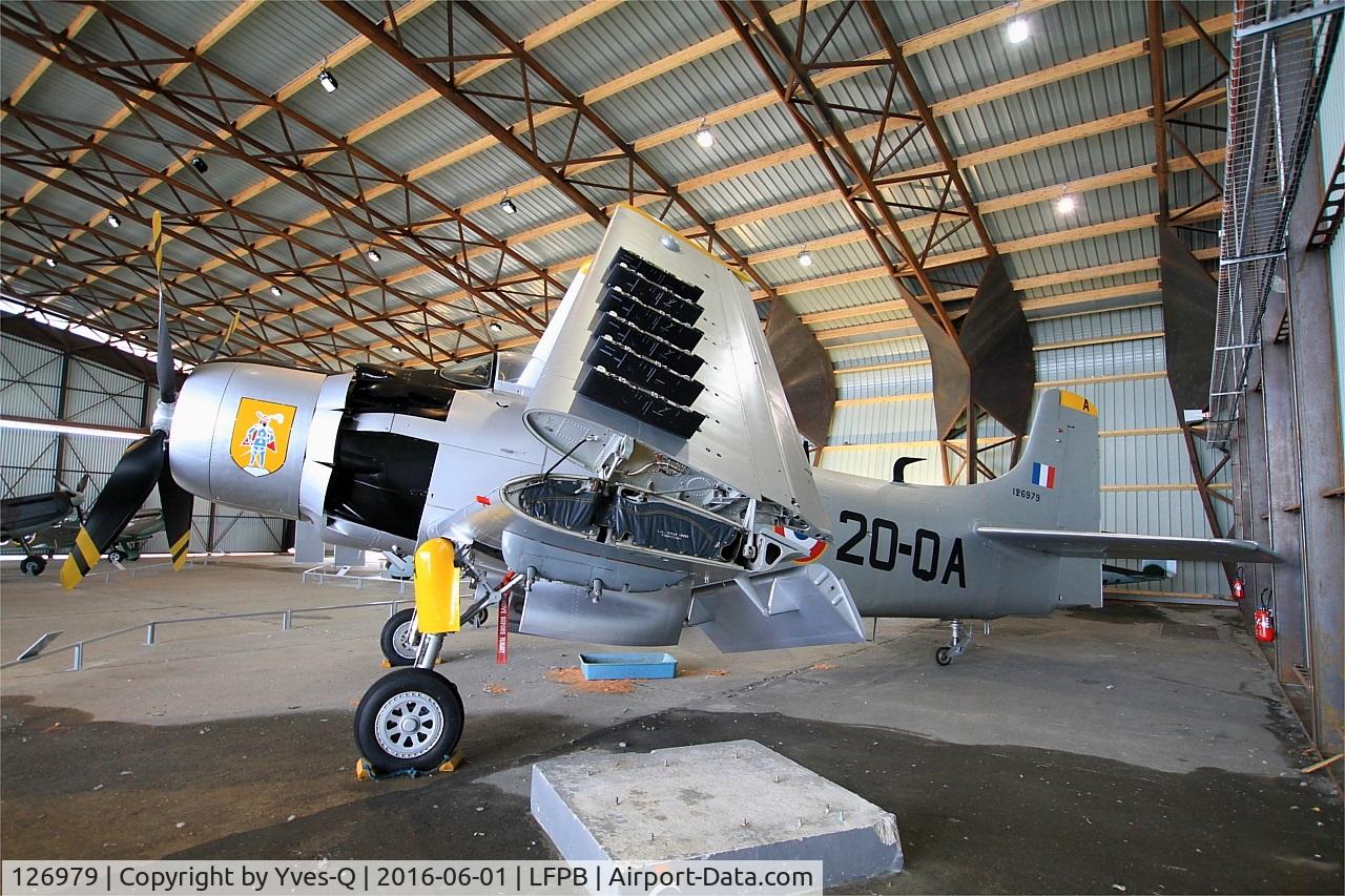 126979, Douglas AD-4N Skyraider C/N 7779, Douglas AD-4N Skyraider, Exibited at Air & Space Museum Paris-Le Bourget (LFPB)