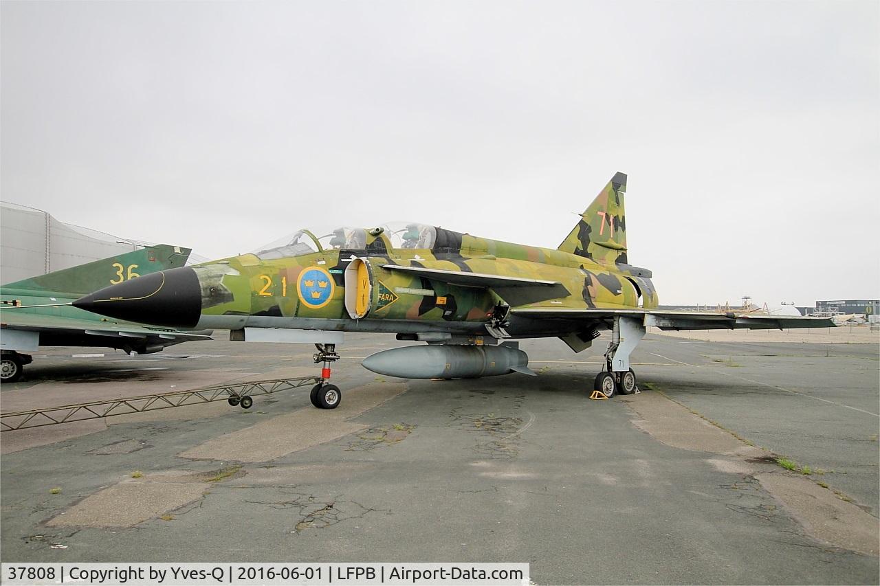37808, Saab SK37 Viggen C/N 37808, Saab SK37 Viggen, Exibited at Air & Space Museum Paris-Le Bourget (LFPB)