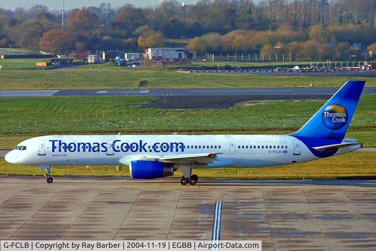 G-FCLB, 1997 Boeing 757-28A C/N 28164, Boeing 757-28A [28164] (Thomas Cook Airlines) Birmingham Int'l~G 19/11/2004