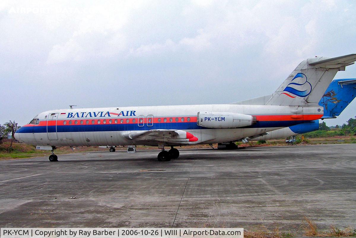 PK-YCM, 1981 Fokker F-28-4000 Fellowship C/N 11168, Fokker F-28-4000 Fellowship [11168] (Batavia Air) Jakarta-Soekarno Hatta Int'l~PK 26/10/2006