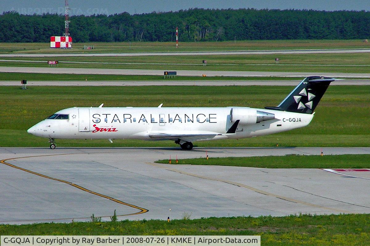C-GQJA, 2004 Canadair CRJ-100ER (CL-600-2B19) C/N 7963, Canadair CRJ-200LR [7963] (Air Canada Jazz) Winnipeg-International~C 26/07/2008