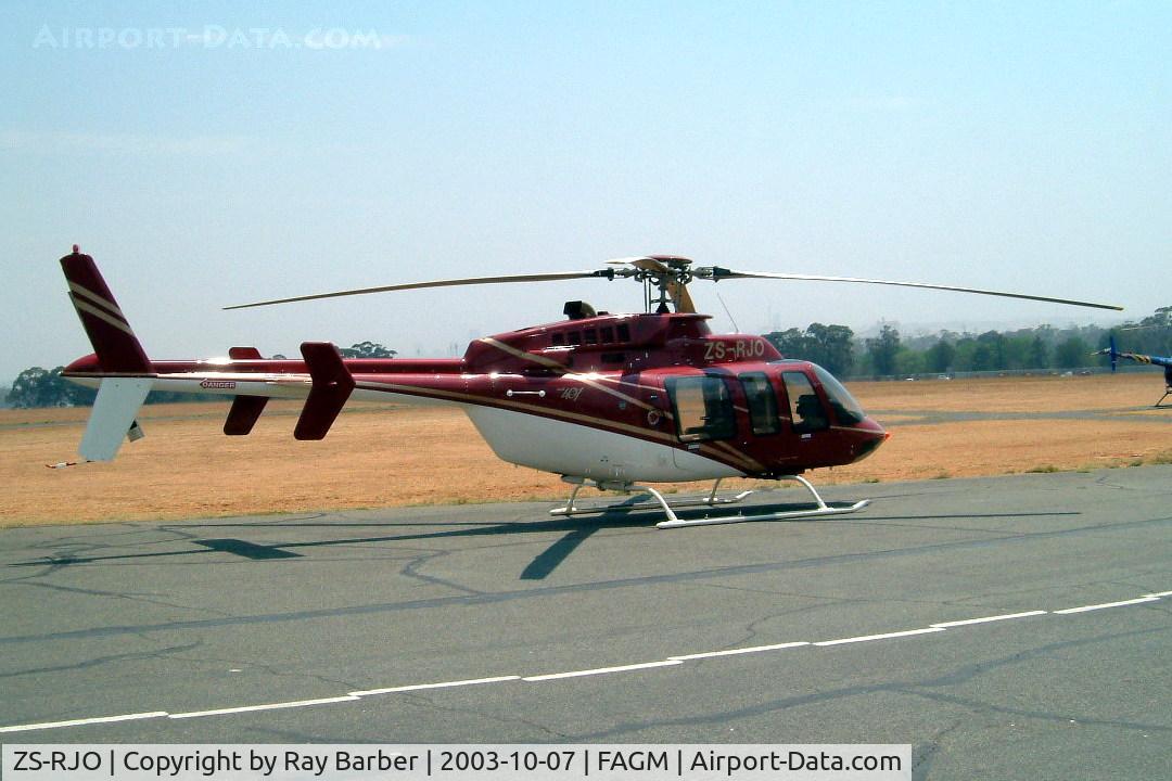 ZS-RJO, 1997 Bell 407 C/N 53206, Bell 407 [53206] Rand~ZS 07/10/2003
