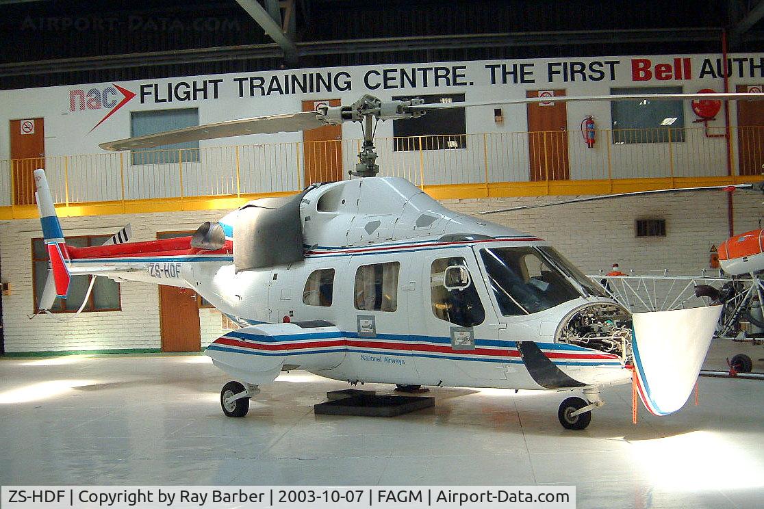 ZS-HDF, 1988 Bell 222B C/N 47155, Bell 222B [47155] (National Airways) Rand~ZS 07/10/2003