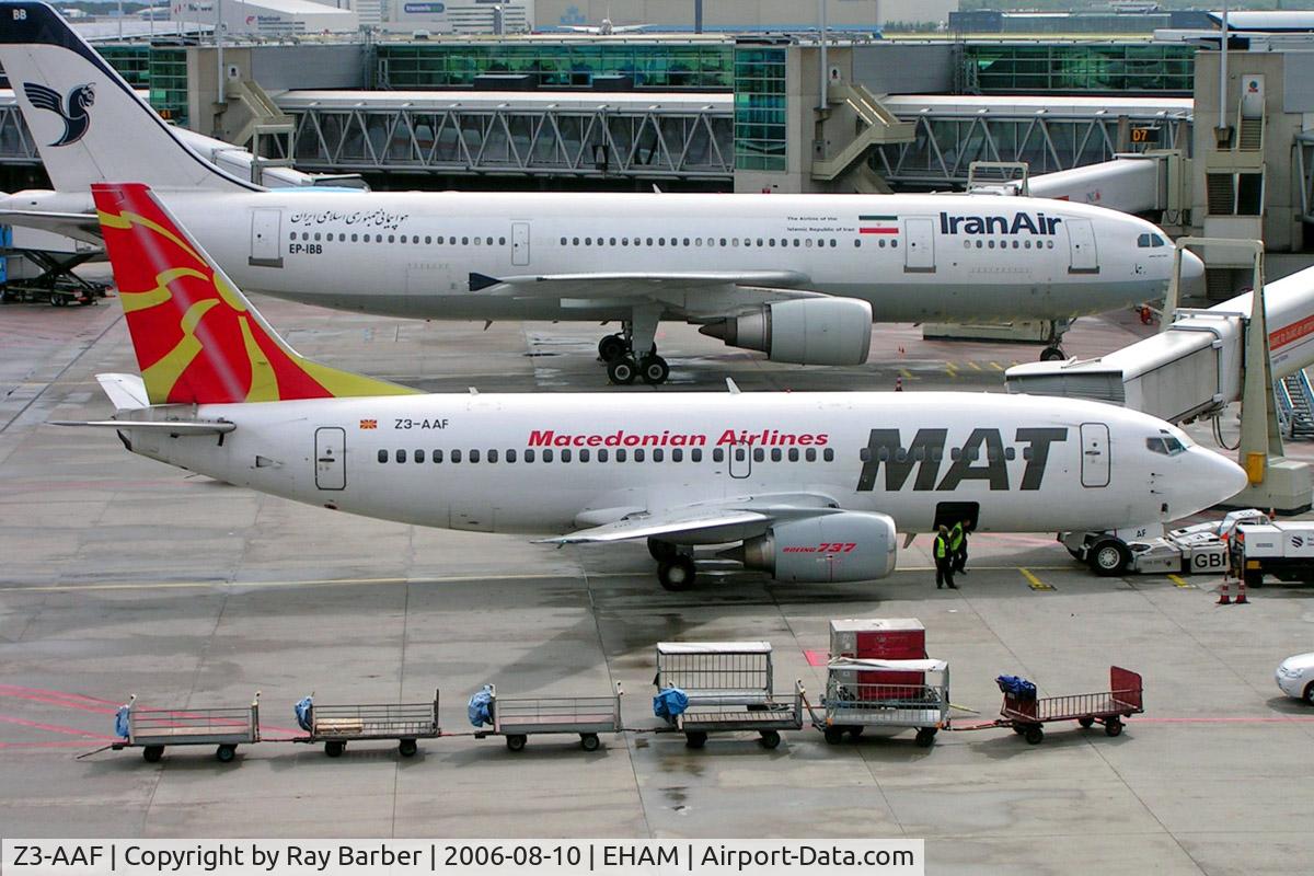 Z3-AAF, 1988 Boeing 737-3B7 C/N 23858, Boeing 737-3B7 [23858] (Macedonian Airlines) Amsterdam-Schiphol~PH 10/08/2006