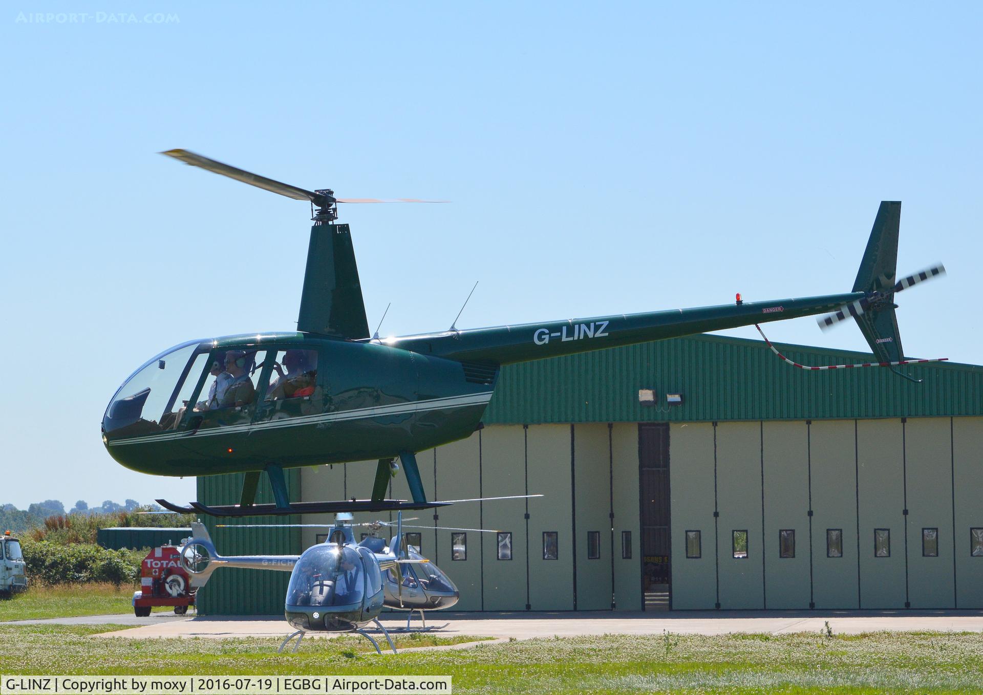 G-LINZ, 2007 Robinson R44 Raven II C/N 11911, Robinson R44 Raven II at Leicester Airport. Ex SP-GTE