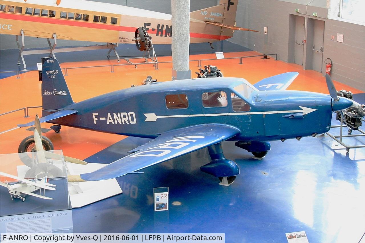 F-ANRO, Caudron C.635M Simoun C/N 15/7017, Caudron C.635M Simoun, Exibited at Air & Space Museum Paris-Le Bourget (LFPB)