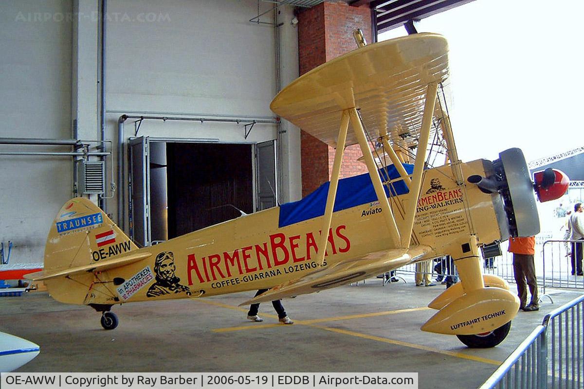 OE-AWW, 1943 Boeing N2S-5 Kaydet (E75) C/N 75-5386, Boeing Stearman PT-13D Kaydet [75-5386] Berlin-Schonefeld~D 14/05/2006