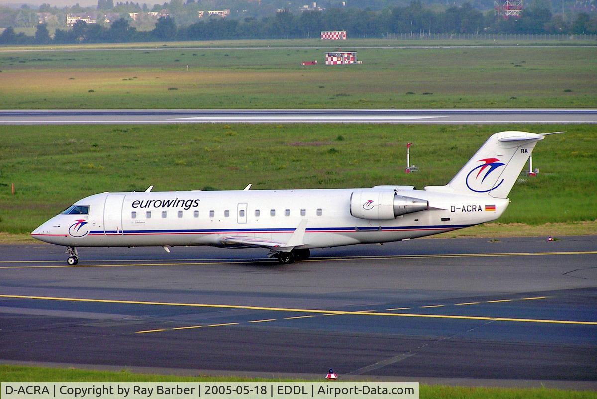 D-ACRA, Canadair CRJ-200ER (CL-600-2B19) C/N 7567, Canadair CRJ-200LR [7567] (Eurowings) Dusseldorf~D 18/05/2006