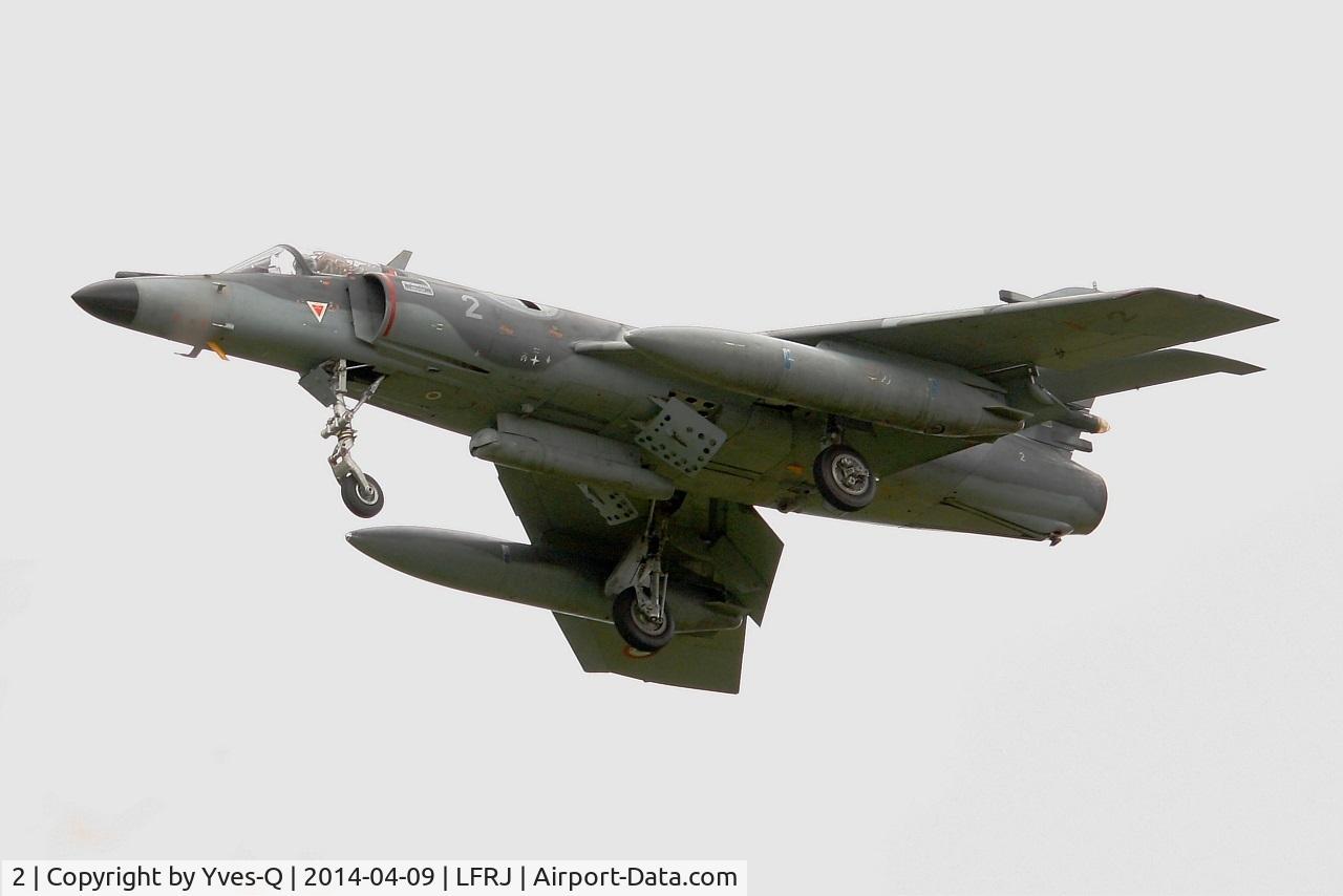 2, Dassault Super Etendard C/N 2, Dassault Super Etendard M (SEM), Short approach rwy 26, Landivisiau Naval Air Base (LFRJ)