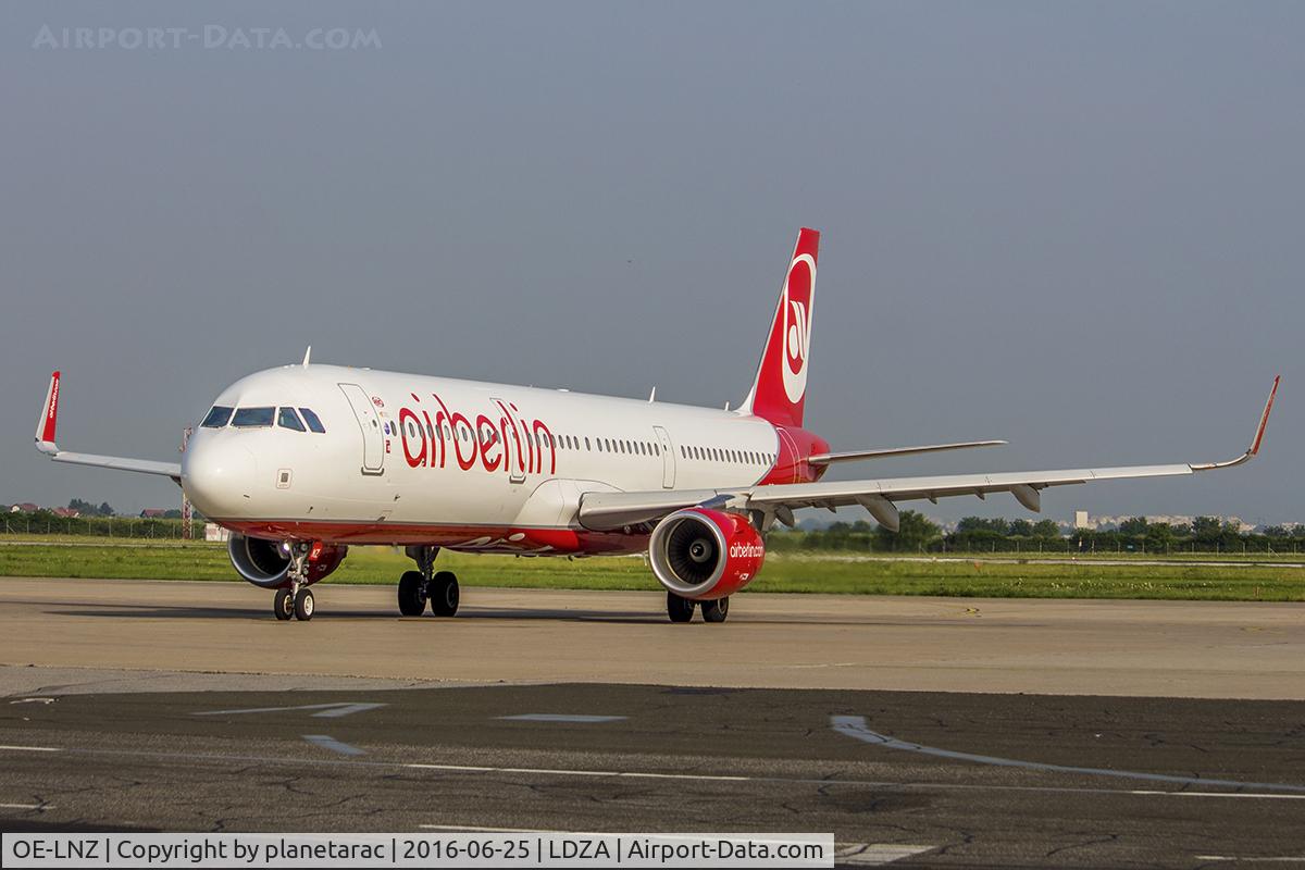 OE-LNZ, 2016 Airbus A321-211 C/N 6979, Niki Charter flight from ZAG