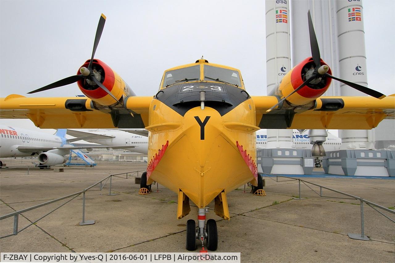 F-ZBAY, Canadair CL-215-I (CL-215-1A10) C/N 1023, Canadair CL-215-1A10, Exibited at Air & Space Museum Paris-Le Bourget (LFPB)