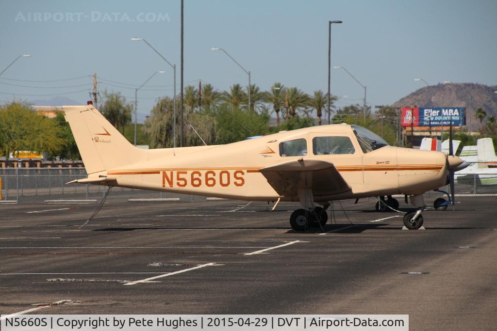 N5660S, 1966 Beech A23-19 C/N MB-101, N5660S Beech A23 at Derr Valley, Arizona