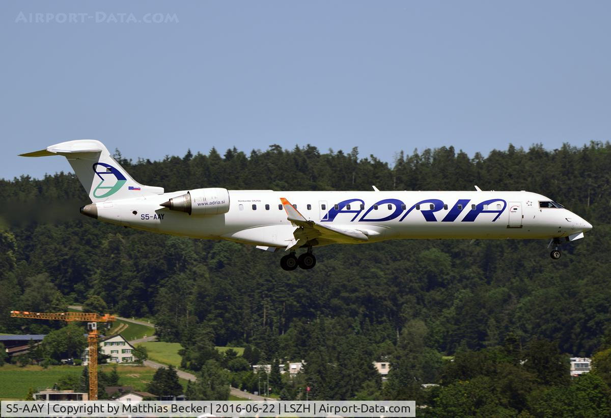 S5-AAY, 2003 Bombardier CRJ-701ER (CL-600-2C10) Regional Jet C/N 10080, S5-AAY