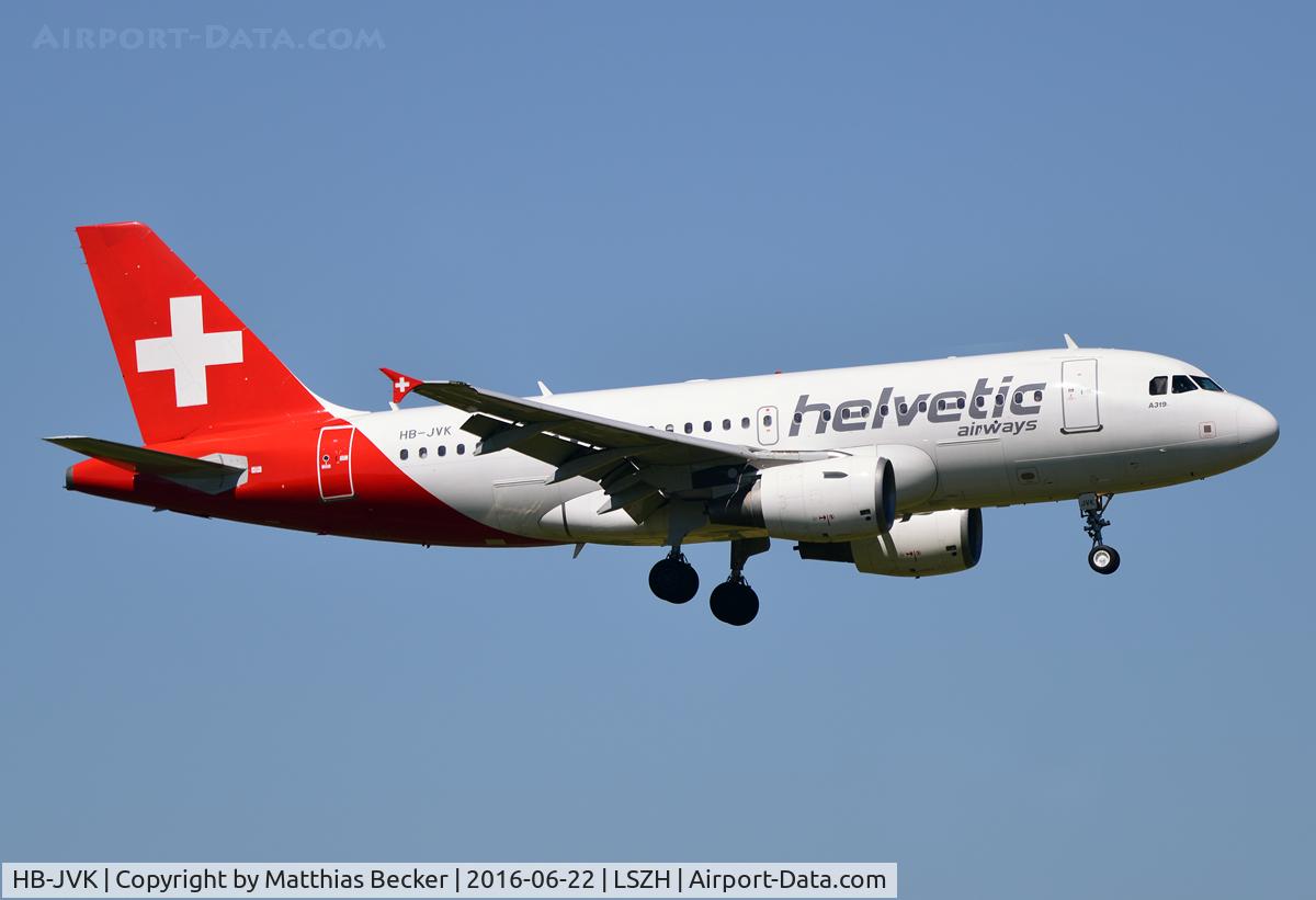 HB-JVK, 2003 Airbus A319-112 C/N 1886, HB-JVK