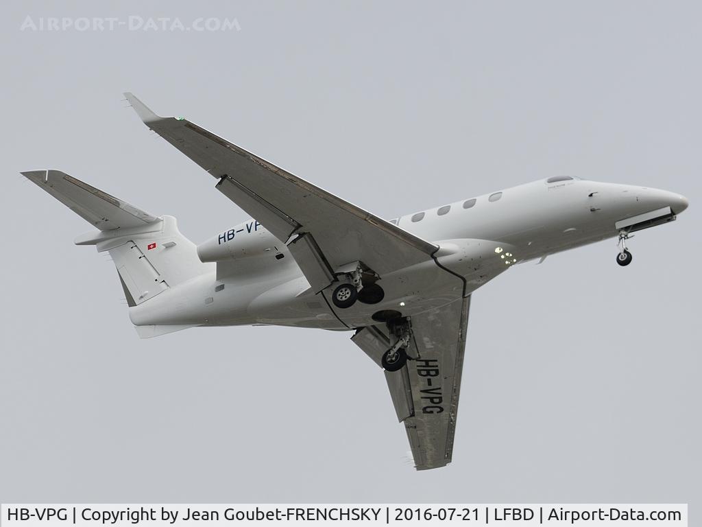 HB-VPG, 2011 Embraer EMB-505 Phenom 300 C/N 50500068, Baruna AG landing runway 23