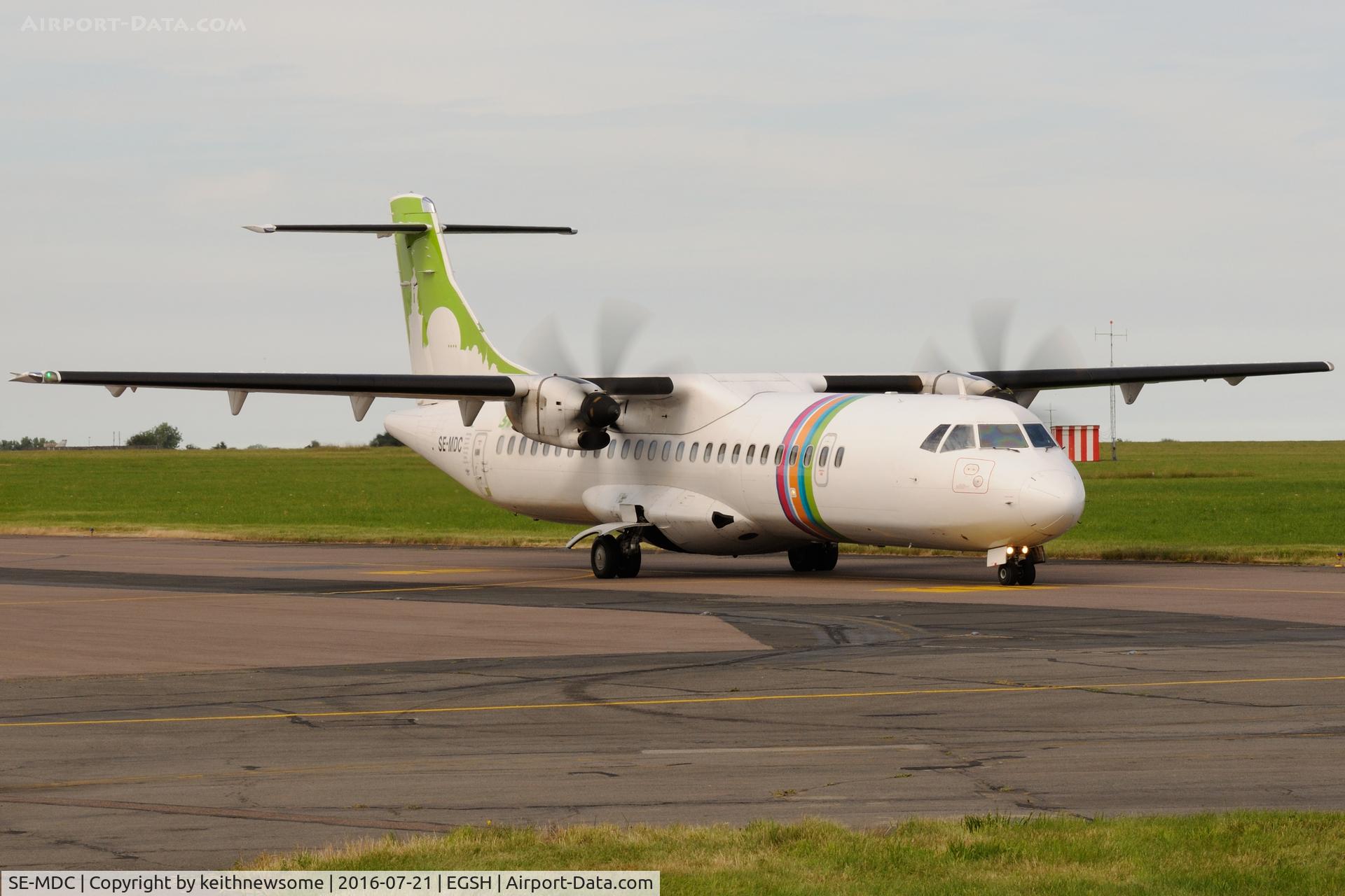 SE-MDC, 2009 ATR 72-212A C/N 894, Arriving for paint work.