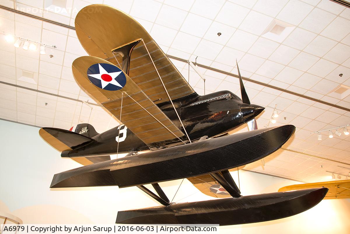 A6979, 1925 Curtiss R3C-2 C/N 26-33, On display at the Barron Hilton Pioneers of Flight Gallery at the National Air and Space Museum. The R3C-1 won the Pulitzer Trophy for landplanes in 1925, and with floats added on, won the Schneider Cup for seaplanes as the R3C-2 in the same year.