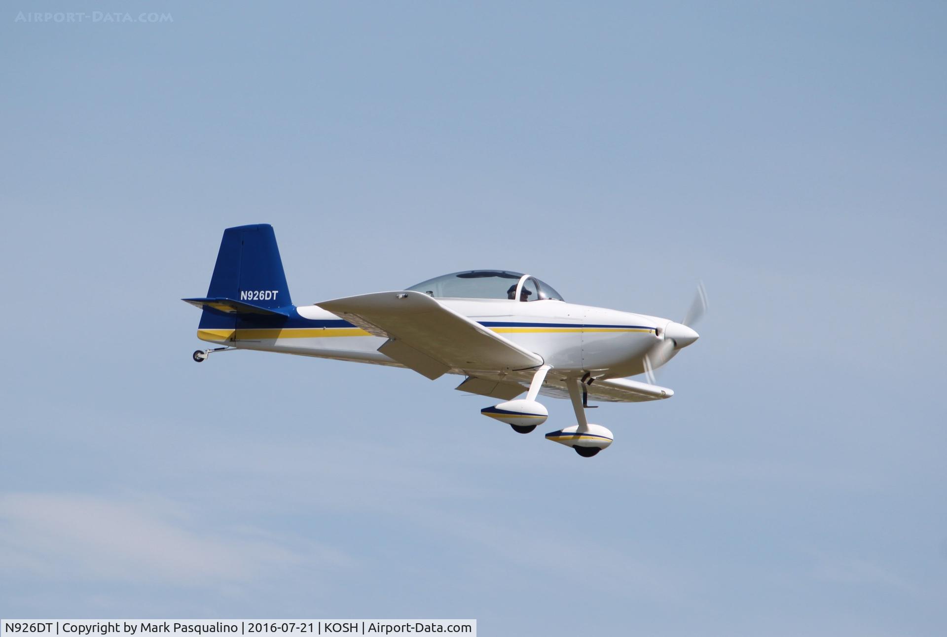 N926DT, 2002 Vans RV-8 C/N 80759, Vans RV-8